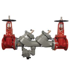 Lead Free MasterSeries In-Line Reduced Pressure Zone Assembly Backflow Preventer, OSY Gates and Flood Sensor