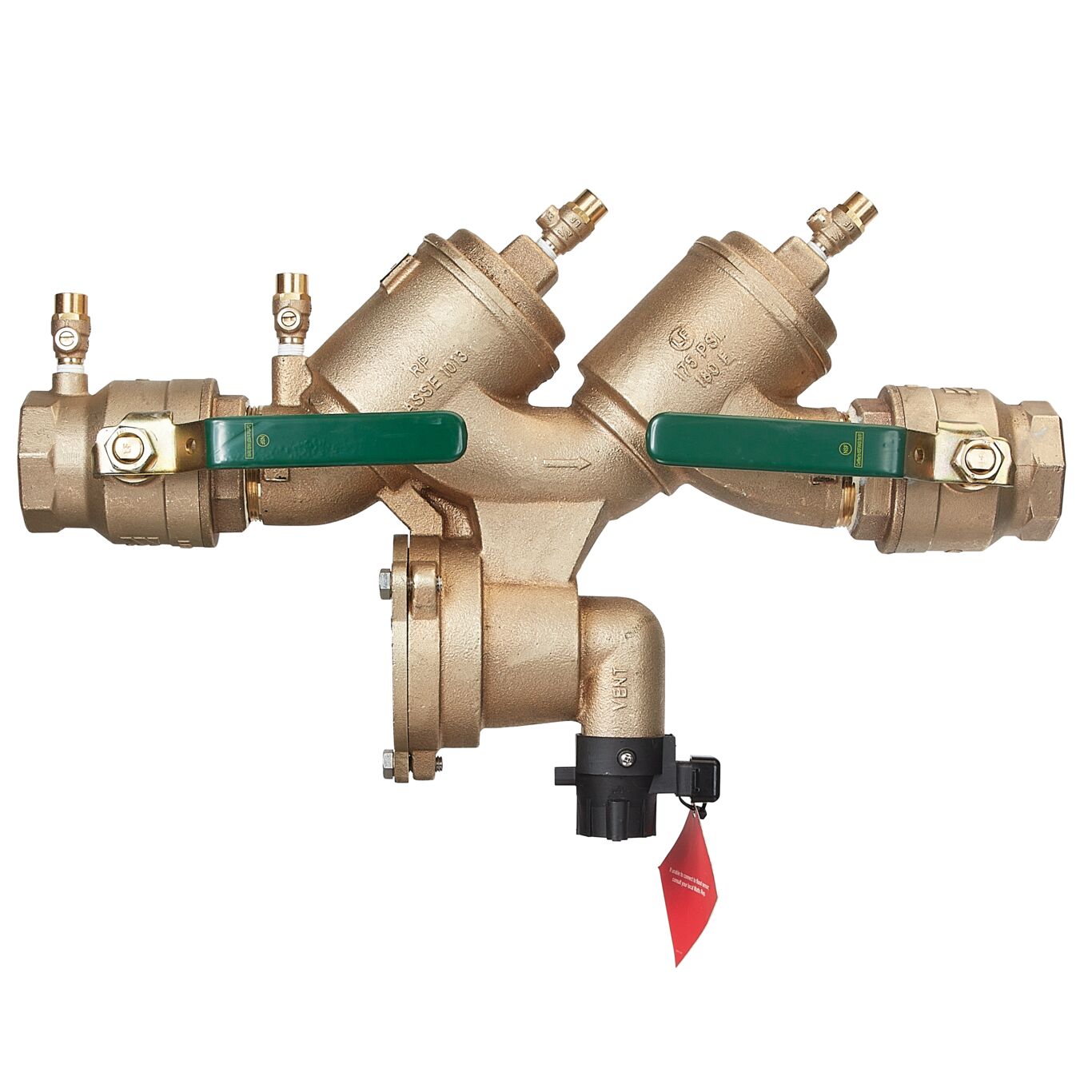 Product Image - Reduced Pressure Zone Backflow Preventer Assembly, Quarter Turn Ball Valves, Backflow Flood Sensor